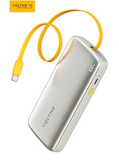10000mAh Built-in Type C Cable- (Champagne Grey)