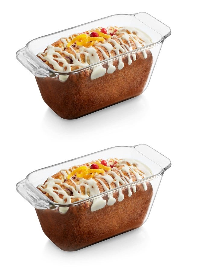 Libbey Baker’s Premium Glass Loaf Baking Dish Set of 2, Stackable Bakeware with GreatGrip Handles, Durable Glass Bread Pans - Image 1