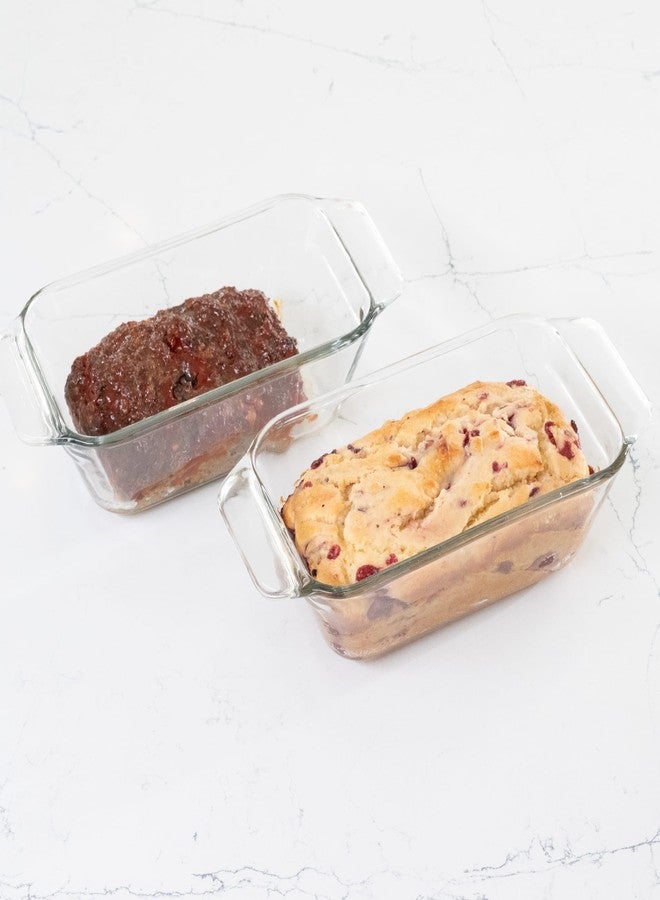 Libbey Baker’s Premium Glass Loaf Baking Dish Set of 2, Stackable Bakeware with GreatGrip Handles, Durable Glass Bread Pans - Image 5