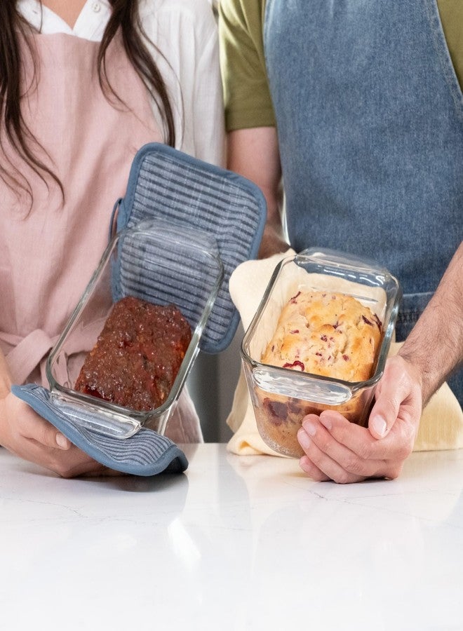 Libbey Baker’s Premium Glass Loaf Baking Dish Set of 2, Stackable Bakeware with GreatGrip Handles, Durable Glass Bread Pans - Image 4
