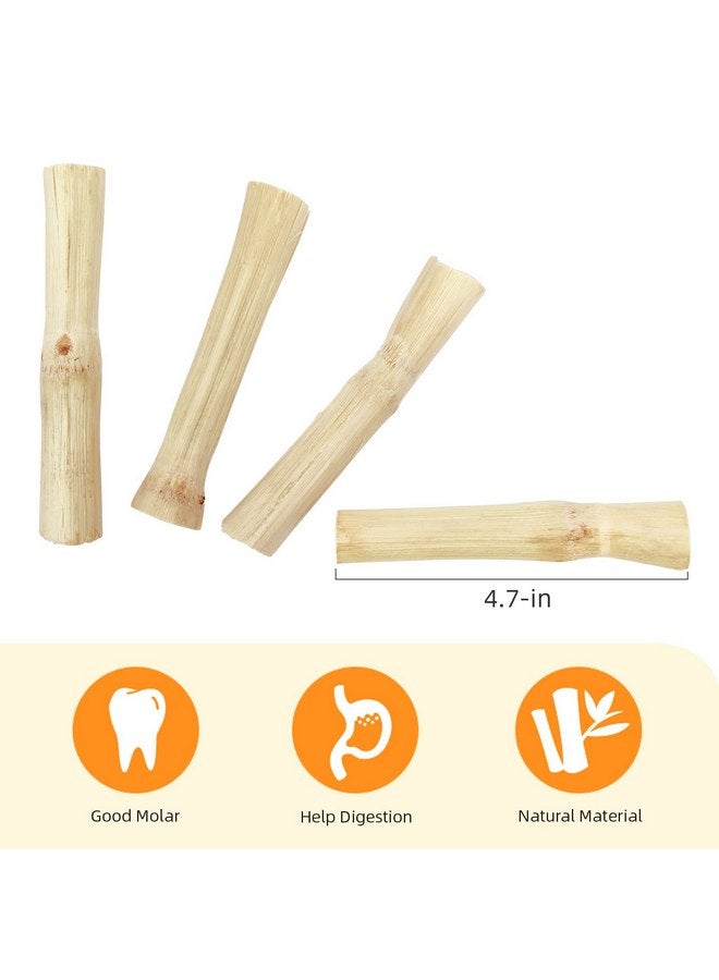 Niteangel Natural Bamboo Chew Toys for Rabbits, Chinchilla, Guinea Pigs and Other Small Animals