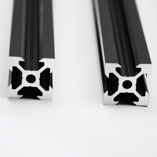 Iverntech 4PCS 600mm 2020 V Slot Aluminum Extrusion 23.62 inches Black Aluminum Profile European Standard Anodized Linear Rail for DIY 3D Printer and CNC Machines - Image 3