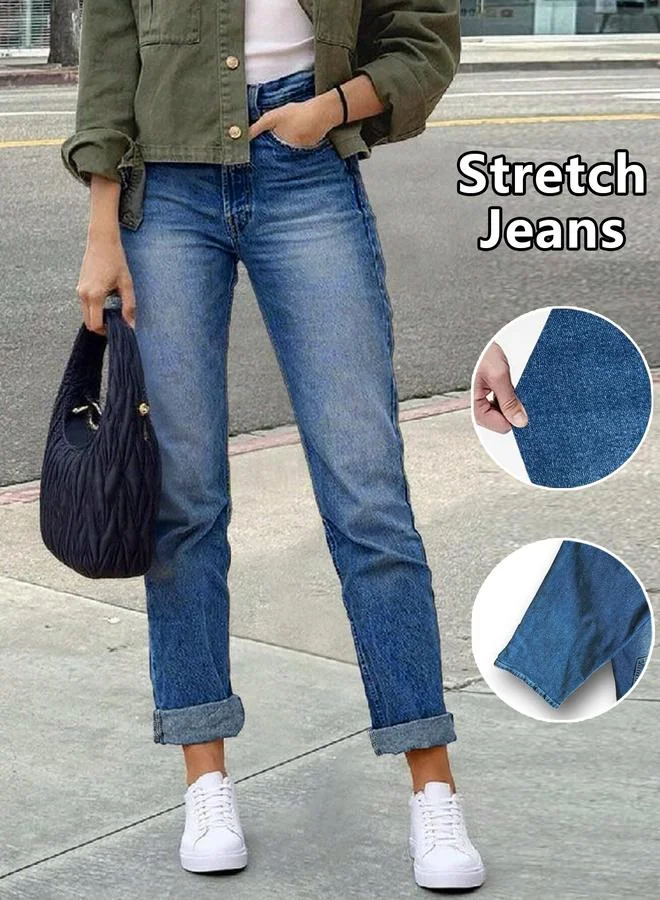 تايك تو Blue Slim Fit Stretch Jeans