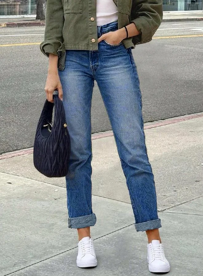 Take Two  Blue Slim Fit Stretch Jeans for Women | Best Price UAE