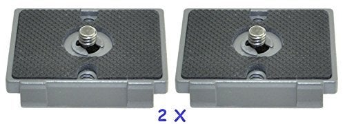 BolinUS 2 x Quick Release Plate Fit Bogen 3157N Manfrotto 200PL-14 RC2 3030 3130 with 1/4" Screw for Ball Head - Image 5