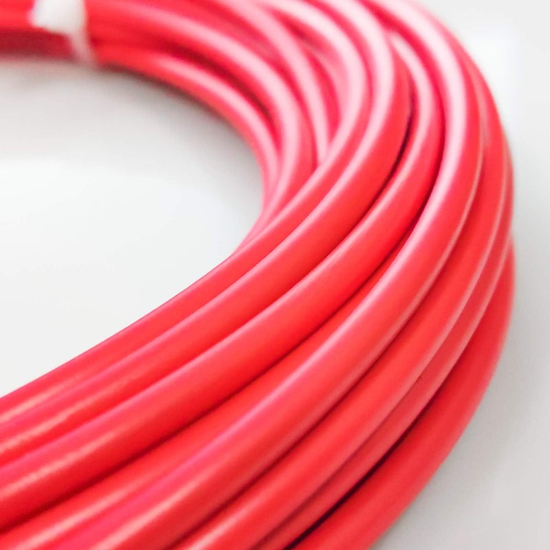 Farbetter Lined Bicycle Derailleur/Shift Cable Housing, 4mm x 50ft, Including 50 PCS Cable End Caps Kit, Trusted DIY Set for SRAM/Shimano Mountain/Road Bike (Red) - Image 2
