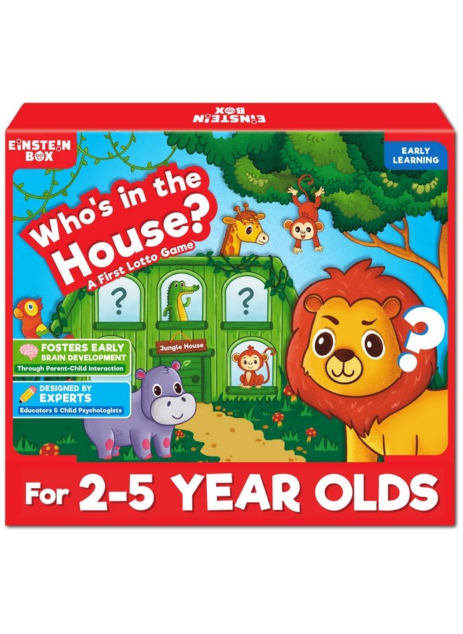 Einstein Box Einstein Box Who's in The House Game for Kids 2-5 Years Old | Toys & Gifts for Boys & Girls Ages 2-5 Years| Kids Games | Birthday Gift for Kids Ages 2,3,4,5 Years | Learning & Education Toys|  - Image 1