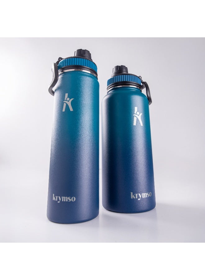 KRYMSO 650ml Stainless Steel Water Bottle, Sports Bottle with Straw, Double Wall Insulated Water Bottle, Thermos Flask, Water Bottle for kids, Gym - Image 4