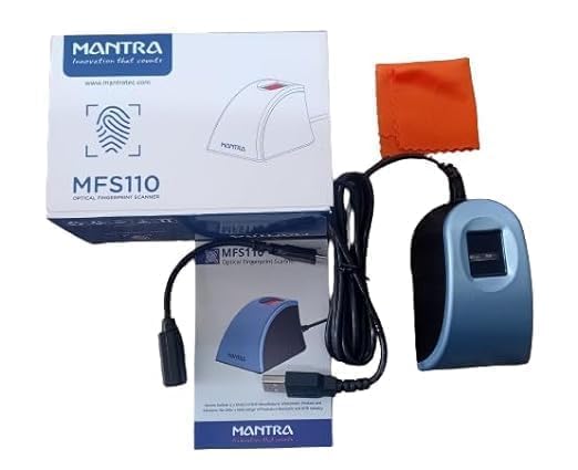 Mantra MFS 110 L1 Biometric Single Fingerprint Scanner | Aadhaar Authentication Device | Latest Updated RD Service | High Securety and Fast scanning | Reliable and Durable - Image 3
