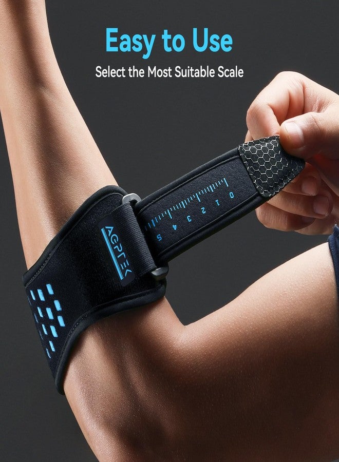 AGPTEK 3D Air Cushion Elbow Brace for Tendonitis and Tennis Elbow Pain Relief, Golfers Elbow Support Strap Counterforce Arm Band Epicondylitis Clasp with Compression Pad for Men & Women, 1 Pack - Image 4