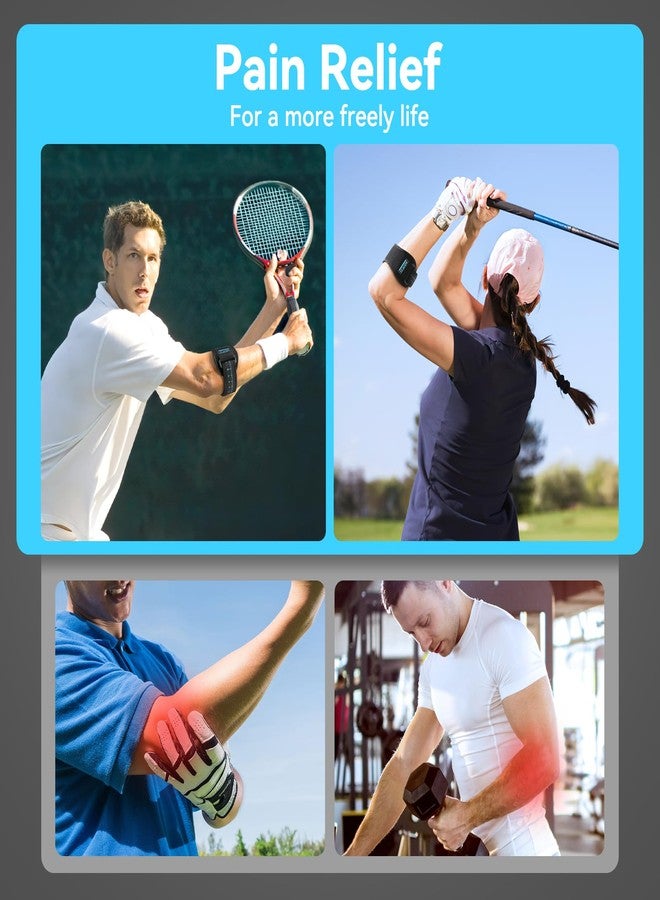 AGPTEK 3D Air Cushion Elbow Brace for Tendonitis and Tennis Elbow Pain Relief, Golfers Elbow Support Strap Counterforce Arm Band Epicondylitis Clasp with Compression Pad for Men & Women, 1 Pack - Image 5