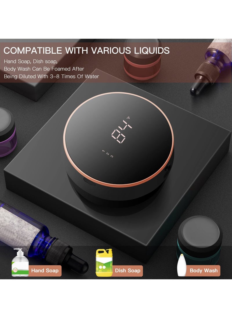 SYOSI - Automatic Foam Soap Dispenser, Wall-Mounted Non-Contact Infrared Intelligent Induction Foam Machine, 300Ml Large Capacity, Suitable For A Variety Of Cleaning Liquids, Can Be Used In Toilets, Kitchens - Image 1