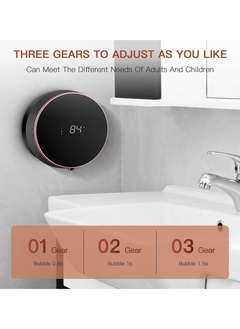 SYOSI - Automatic Foam Soap Dispenser, Wall-Mounted Non-Contact Infrared Intelligent Induction Foam Machine, 300Ml Large Capacity, Suitable For A Variety Of Cleaning Liquids, Can Be Used In Toilets, Kitchens - Image 1