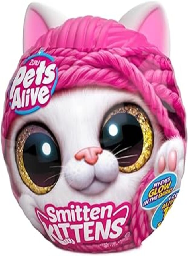 ZURU S001-Pets Alive-Smitten Kittens- Series 1 Interactive Plush,Bulk,8Pcs,No Inner,Std Color Assortment