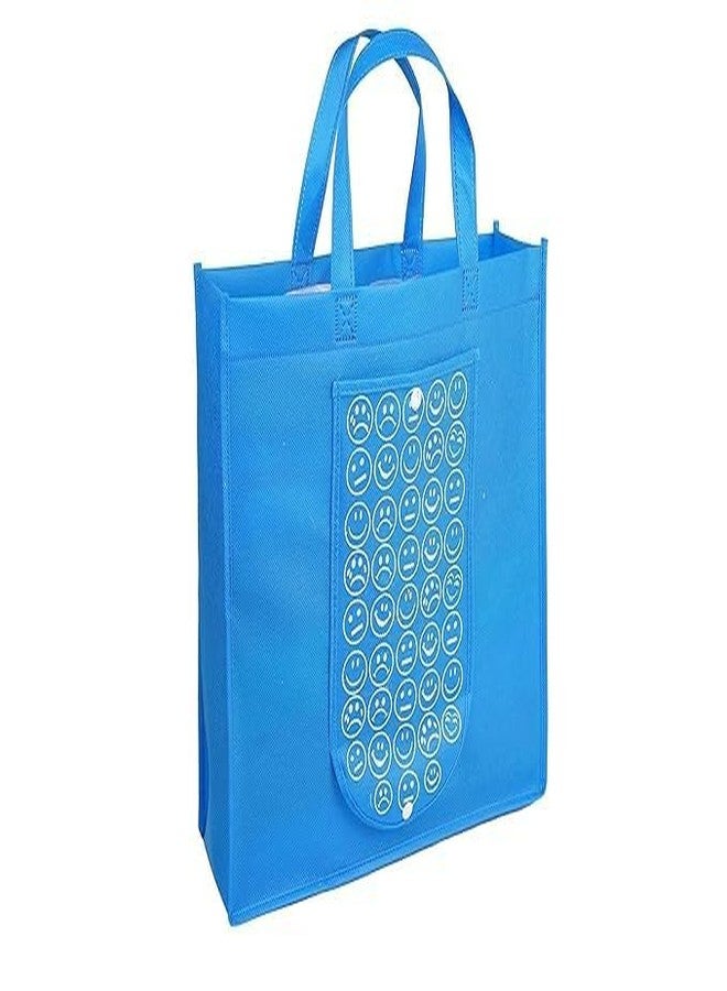 ODMART حقائب تسوق قابلة للطي وإعادة الاستخدام من أودمارت - حقائب حمل متعددة الأغراض للبقالة والخضراوات والسفر | حقائب هدايا مطبوعة للنساء | متعددة الألوان (عبوة من 6 قطع) - Image 4