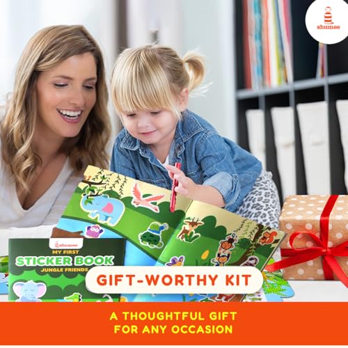 Shumee Jungle Adventure Sticker Book | (Age 2–5 Years) | 180+ Stickers with Fun Scenes | Seek & Find Activity for Kids | Stick, Learn & Play | Tracing Activities | Perfect for Early Learning - Image 2