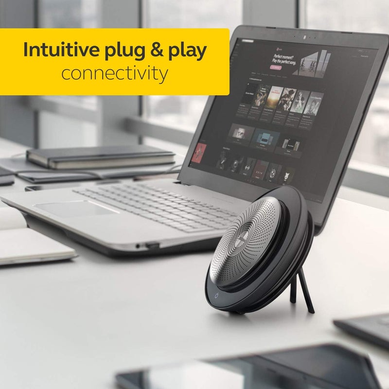 جابرا سماعة Jabra Speak 710 MS اللاسلكية بتقنية Bluetooth لأجهزة الهاتف الناعمة والهواتف المحمولة – سهولة في التثبيت، سماعة محمولة توفر جودة صوت ممتازة ومحسنة خصيصًا للاستخدام مع أنظمة مثل MS. - Image 3