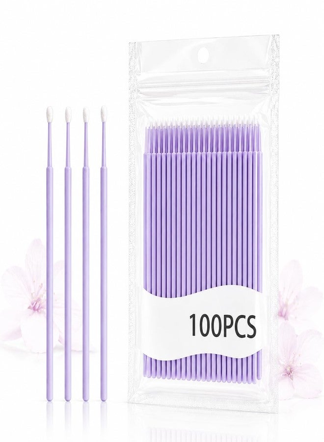 Street27 Fine Tip Cotton Swabs for Makeup Removal & Precision Correction | Cotton Buds for Eyeliner, Mascara, Lip Liner Fixing & Beauty Tools (100 Count) (PURPLE (100PCS)) - Image 1