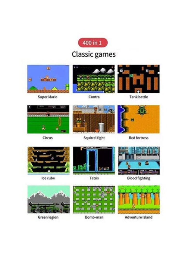 SUP SUP Game Box Plus 400 in 1 Retro Games Upgraded Version Mini Portable Console Safe Retro Box Console Game Toy For Kids Yellow - Image 2