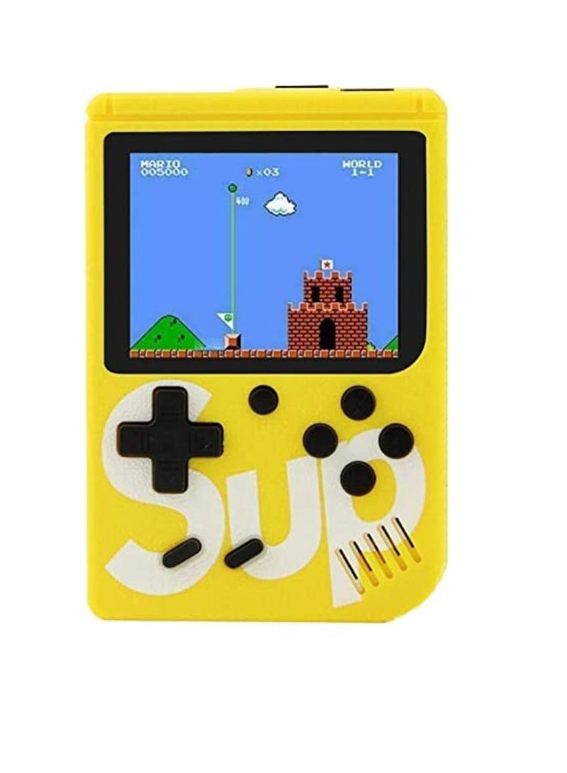 SUP SUP Game Box Plus 400 in 1 Retro Games Upgraded Version Mini Portable Console Safe Retro Box Console Game Toy For Kids Yellow - Image 1