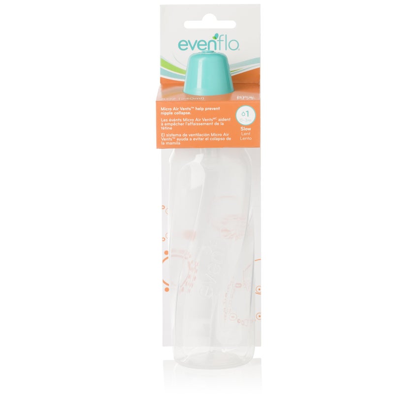 Evenflo Classic Clear Bottle without BPA, 8 Ounce - Image 1