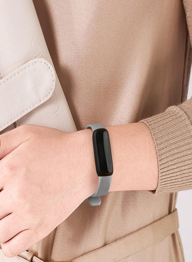 مجموعة من 6 أساور لساعة Fitbit Inspire 3، مناسبة للرجال والنساء، مصنوعة من السيليكون الناعم، قابلة للتعديل، بديلة لأحزمة المعصم، متوافقة مع جهاز تتبع اللياقة البدنية Fitbit Inspire 3. - Image 5