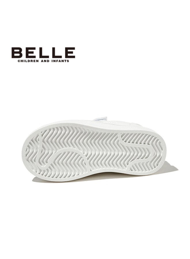 Belle Kids Sports Shoes Children's Sneakers Baby Casual White Shoes Autumn White Size 26 - Image 3