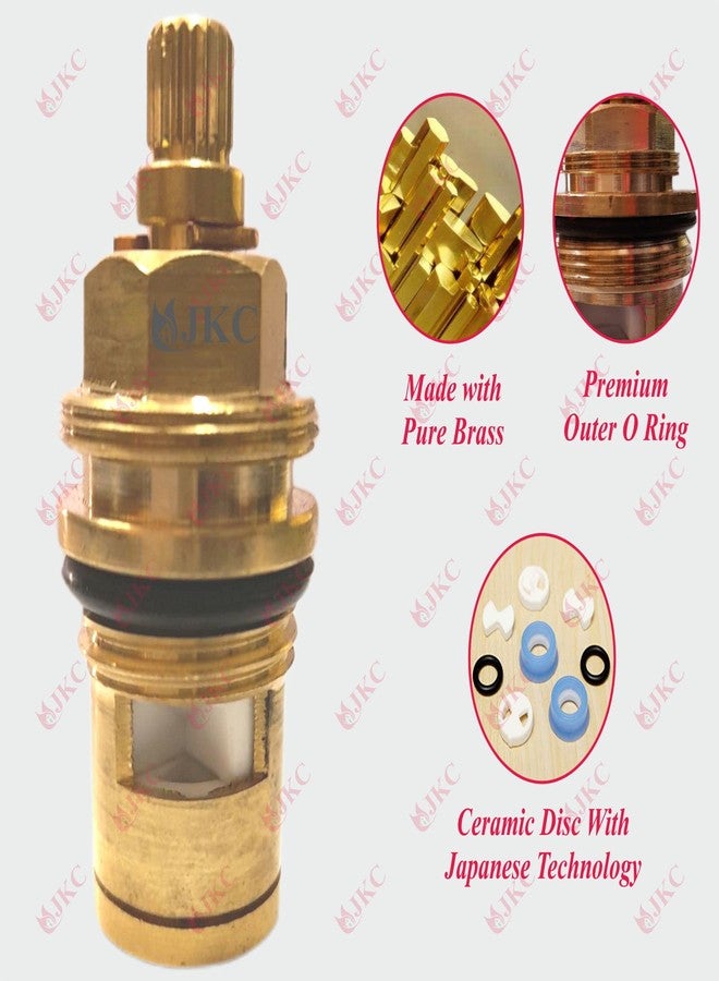 JKC Brass Jaguar Tap Spindle For Water Tap Spares And Accessories Parts For Jaquar Type Tap (Marvel Type) (Pack Of 2) - Image 5