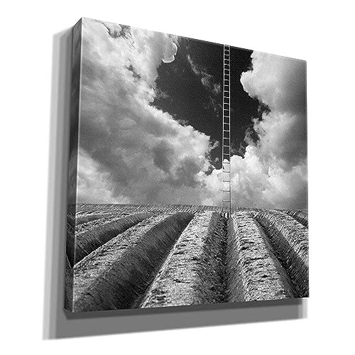 Epic Graffiti 'Jacob's Ladder' by Dariusz Klimczak, Canvas Wall Art, 18"x18" - Image 2