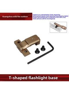[M300/600 Flashlight Side Bracket Guide] 45-degree Side Flashlight Base Tactical Flashlight Modification-Color:Yr285 [only Suitable For M600 Series]-sand Color