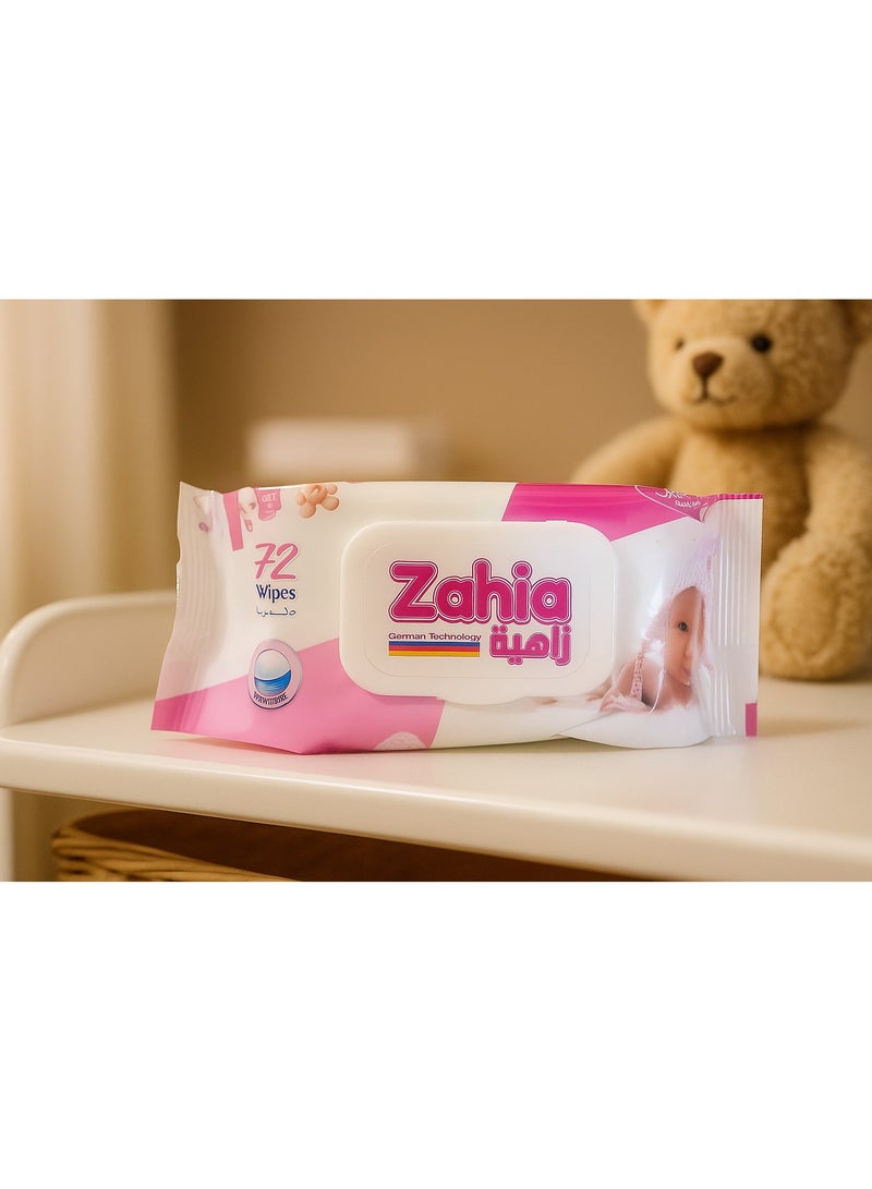 Zahi Baby Wipes Zahia, 72 Count - Image 1