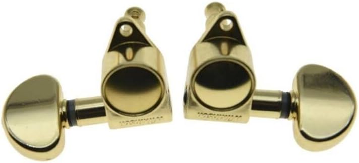 WILKINSON 3x3 ROTO Style Full Size Sealed Guitar Tuners Tuning Keys Pegs Guitar Machine Heads Fits USA Les Paul or Acoustic Guitars Gold - Image 3