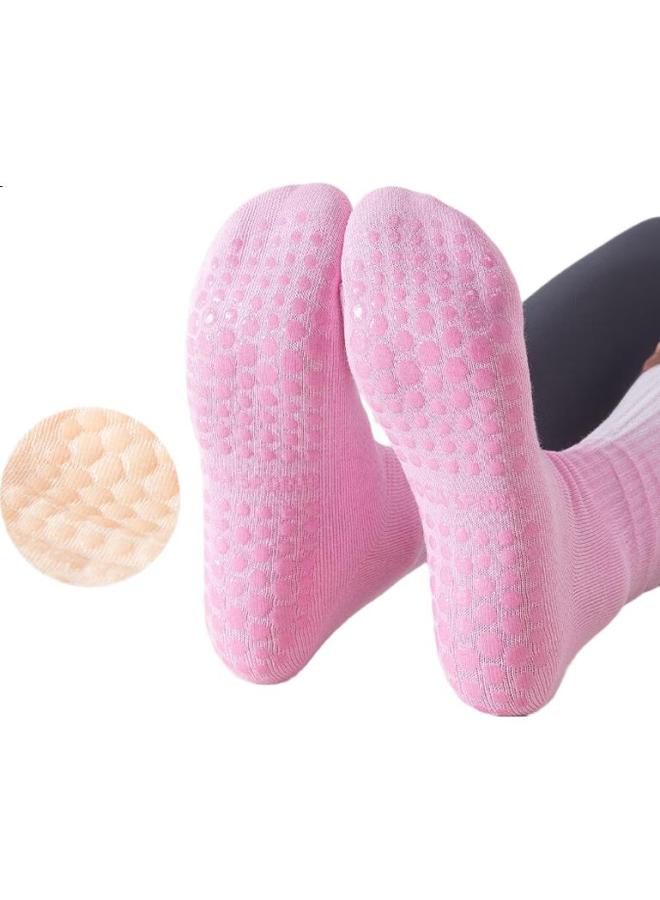 Dweck Yoga Socks For Women, Mid-Calf, Professional Non-Slip, Fitness Pilates Exercise Floor Socks With Shark Pants, 3 Pairs - Image 2