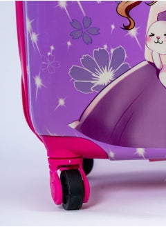 MNUK Princess Character Hard-Sided Polycarbonate Kids Trolley Bag-16 Inches-Purple  - Image 5