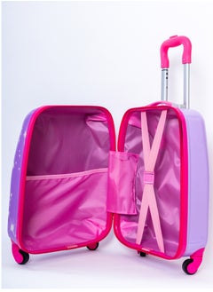 MNUK Princess Character Hard-Sided Polycarbonate Kids Trolley Bag-16 Inches-Purple  - Image 4