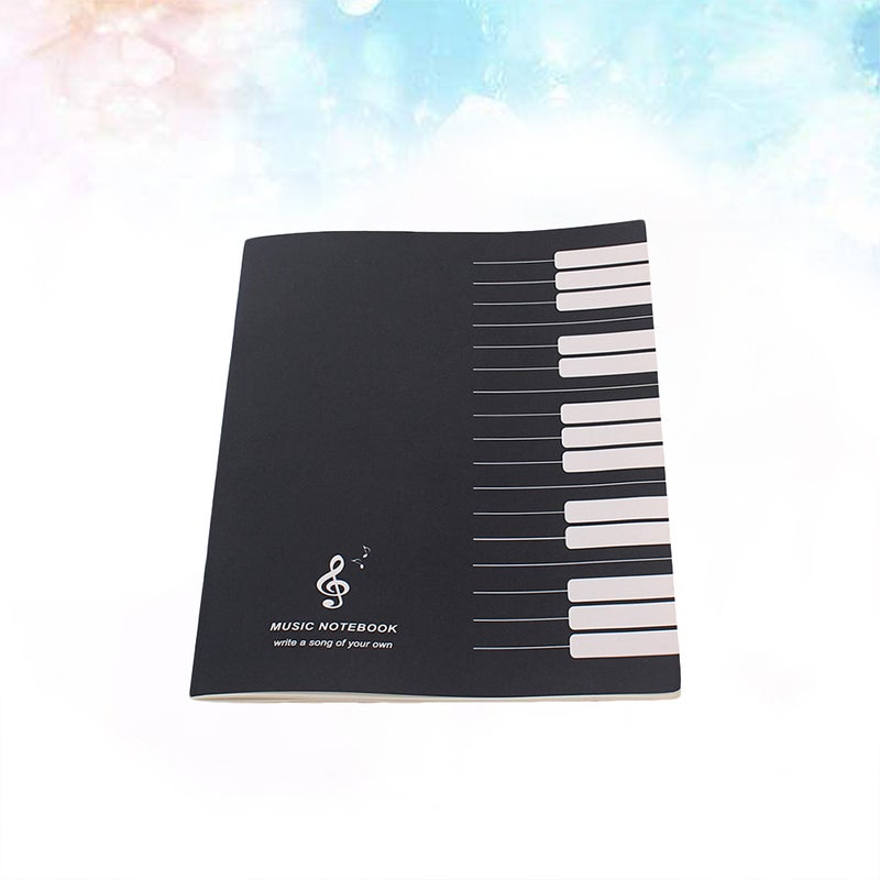 Music Notebook Cover Tabs Book Office School Supplies Gift for Student Music （Black） - Image 4