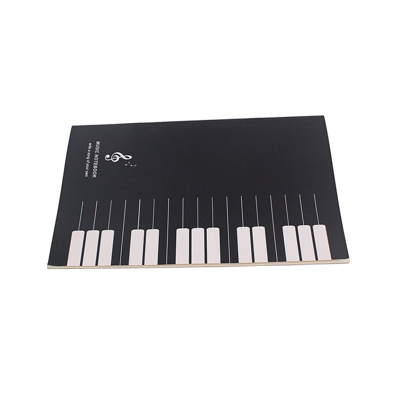 Music Notebook Cover Tabs Book Office School Supplies Gift for Student Music （Black） - Image 3