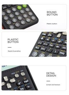 Super ZYouth Scientific Calculator fx-991ES Plus, LED Screen Text Display,  Dot Matrix  Scientific Calculator, Black  - Image 3