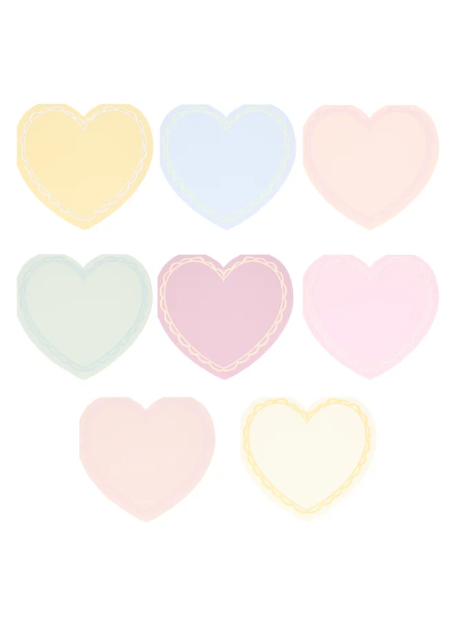 Meri Meri Pastel Heart Large Napkins