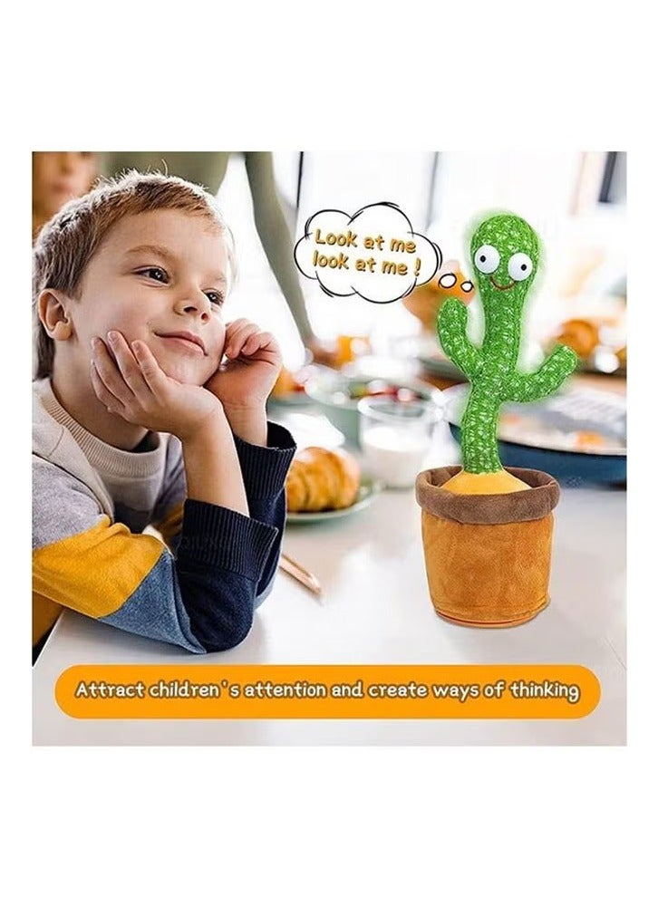 لعبة الصبار المحشوة للرقص والتسجيل مع 120 أغنية + شحن USB للأطفال - قد تختلف العبوة - Image 2