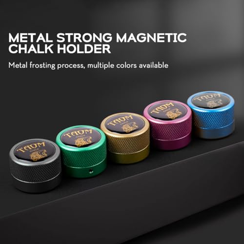 YEUEK TAOM Pool Chalk Holder Round Shaped Practical Tool Billiards Accessories Magnetic Mini Chalk Tip Case Container Round Box Billiards - Image 3