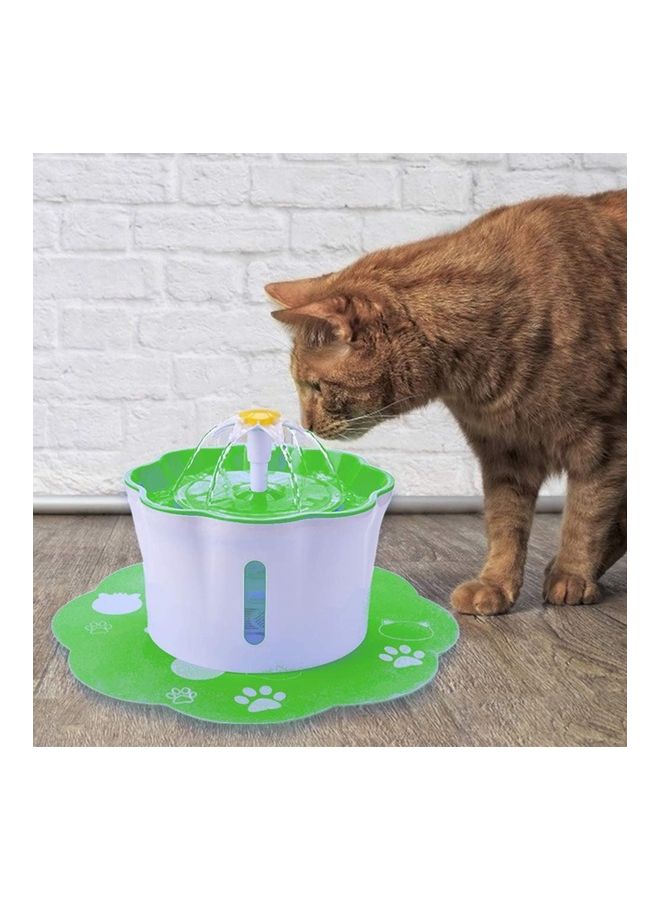 NIBEMINENT Automatic Pet Drinking Water Fountain White/Green - Image 5