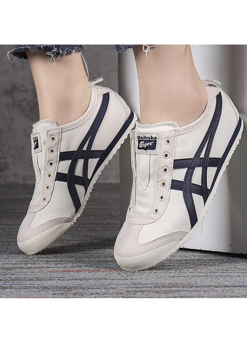 Onitsuka Tiger - MEXICO 66 Slip-On Canvas Casual Colorblock Sneakers Shoes Beige - Image 1