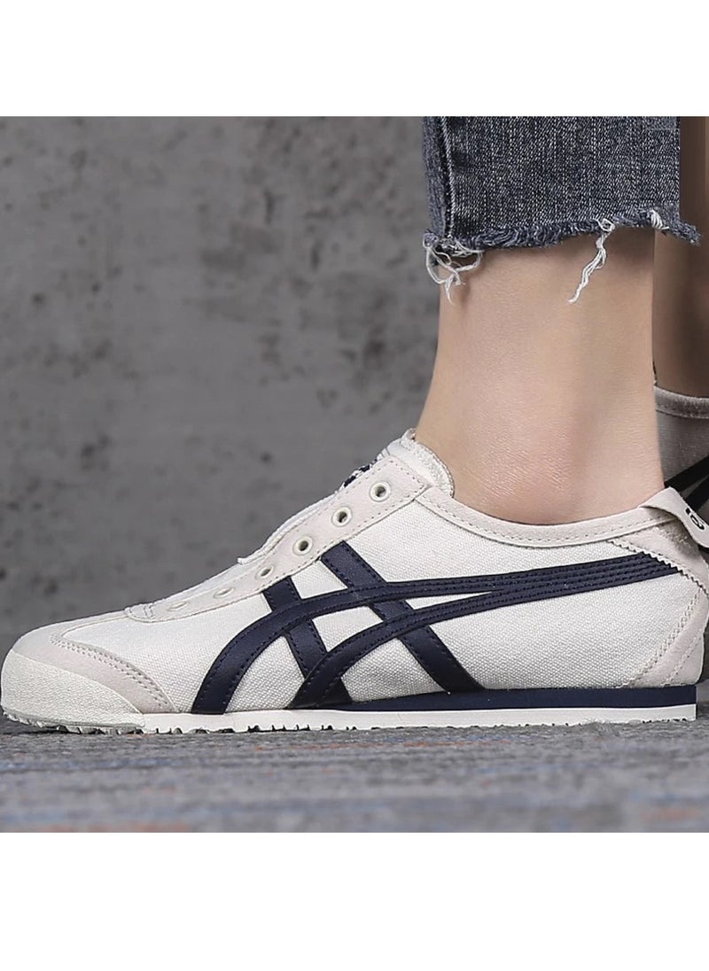 Onitsuka Tiger - MEXICO 66 Slip-On Canvas Casual Colorblock Sneakers Shoes Beige - Image 1