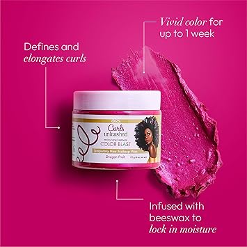 Curls Unleashed Color Blast Temporary Hair Makeup Wax Dragon Fruit - Image 2
