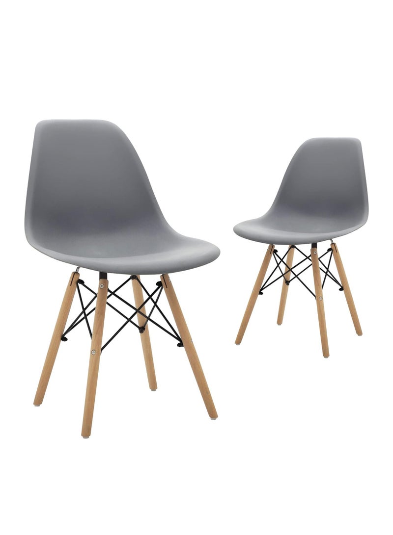 يونيفرسال كراسي الطعام الحديثة: مطابخ، غرف نوم، غرفة معيشة، طول 20.87 بوصة *17.91 بوصة عرض 31.77 بوصة، مجموعة 2. - Image 1