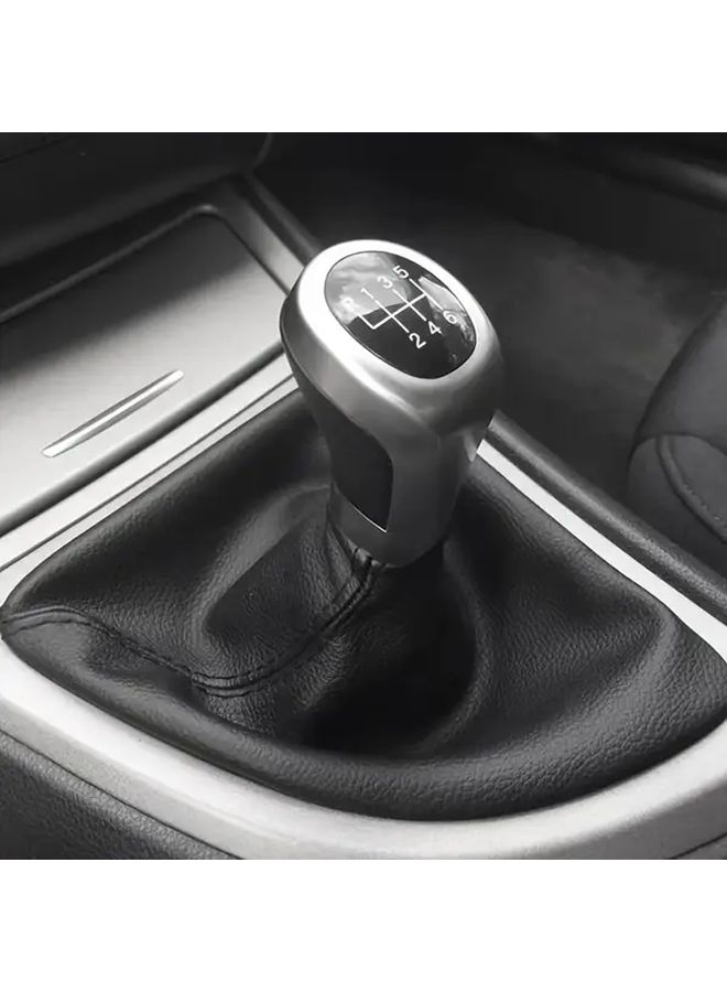 5 Speed Gear Shift Knob Boot Cover Frame Collar For BMW 1 Series E81 E82 E87 E88 2003 2013 - Image 4