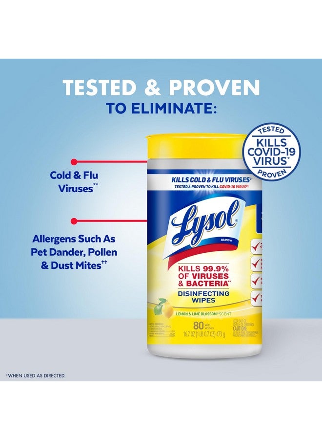 Lysol Disinfecting Wipes Bundle, Home Apartment Dorm Room Essentials and Cleaning Supplies, All Purpose Cleaner, Multi-surface Cleaning Wipes, Multi-Scent Sanitizing Wipes Bundle, 80 Count (4pk) - Image 3