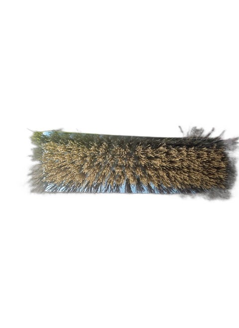 Tile and carpet brush + wooden handle crescent and silver star 100306