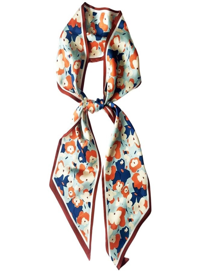 FONYVE Silk Head Scarf for Hair Fashion Headwrap for Women Lightweight Neck Tie - Image 1